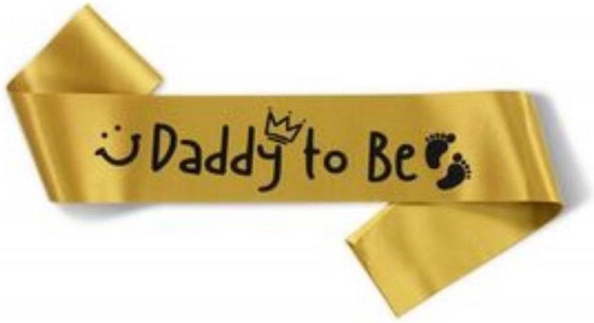 Sjerp Daddy to Be goud met zwarte tekst - sjerp - daddy - babyshower - genderreveal - baby - geboorte - zwanger