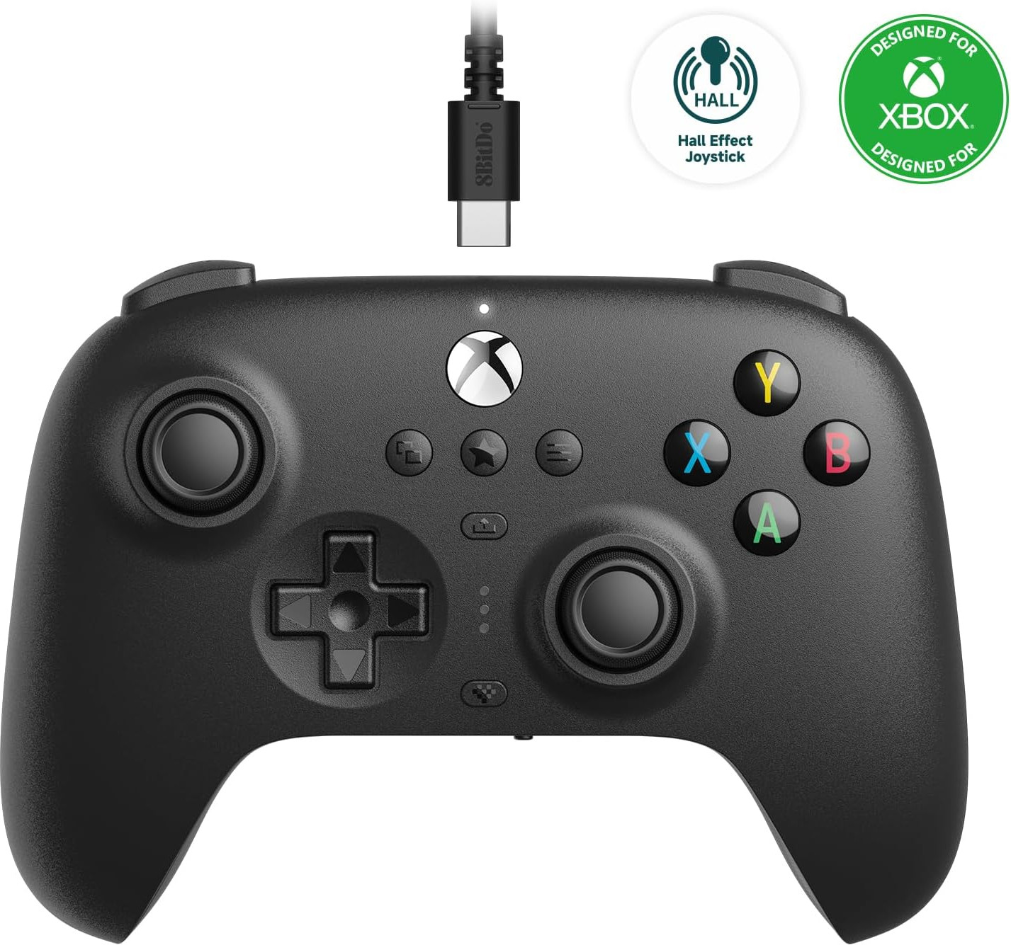 8Bitdo Ultimate Wired Controller for Xbox - Black (Hall Effect)