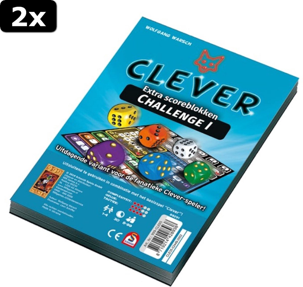 2x Clever Scoreblok Clever Challenge