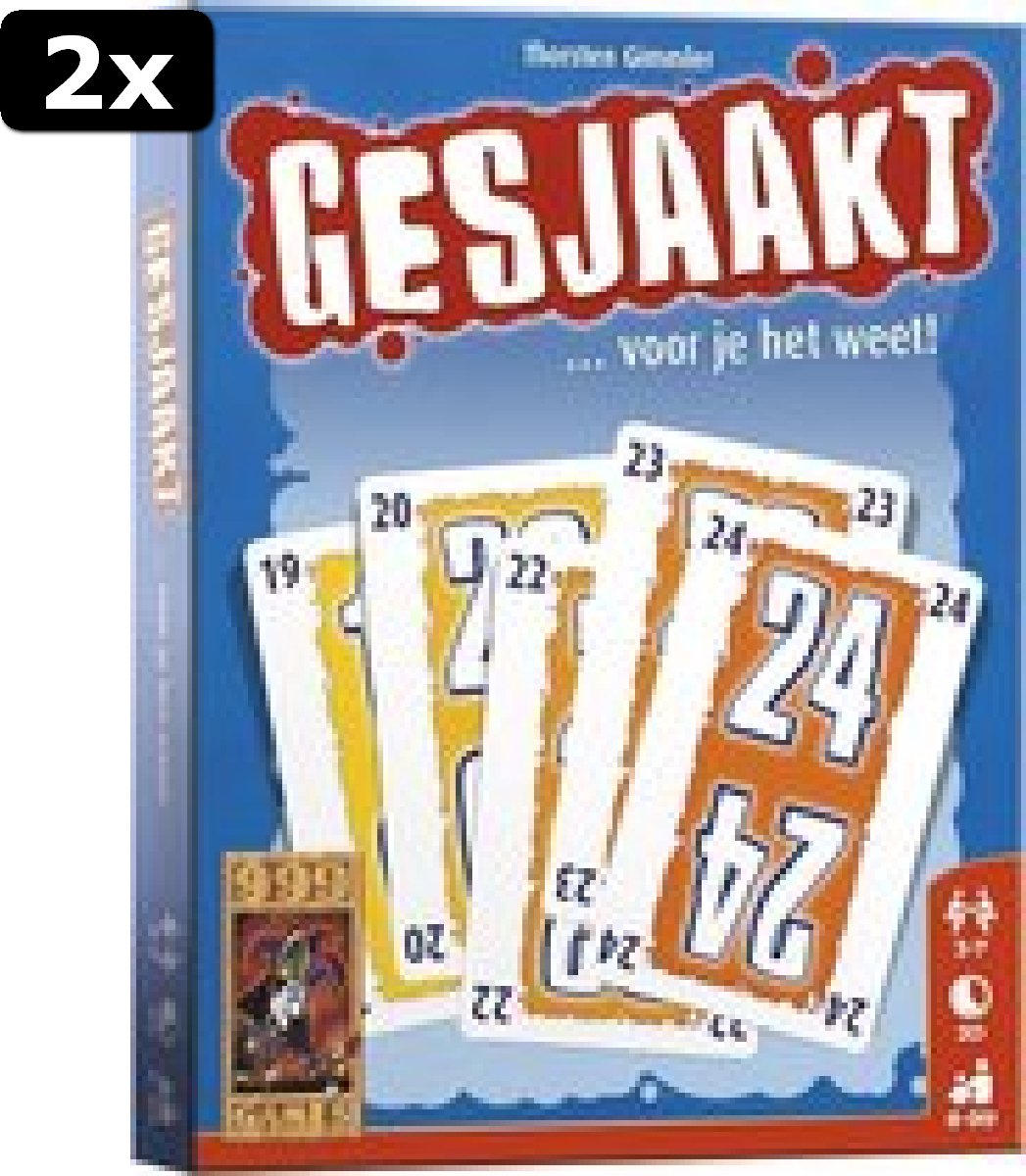 2x Gesjaakt Kaartspel