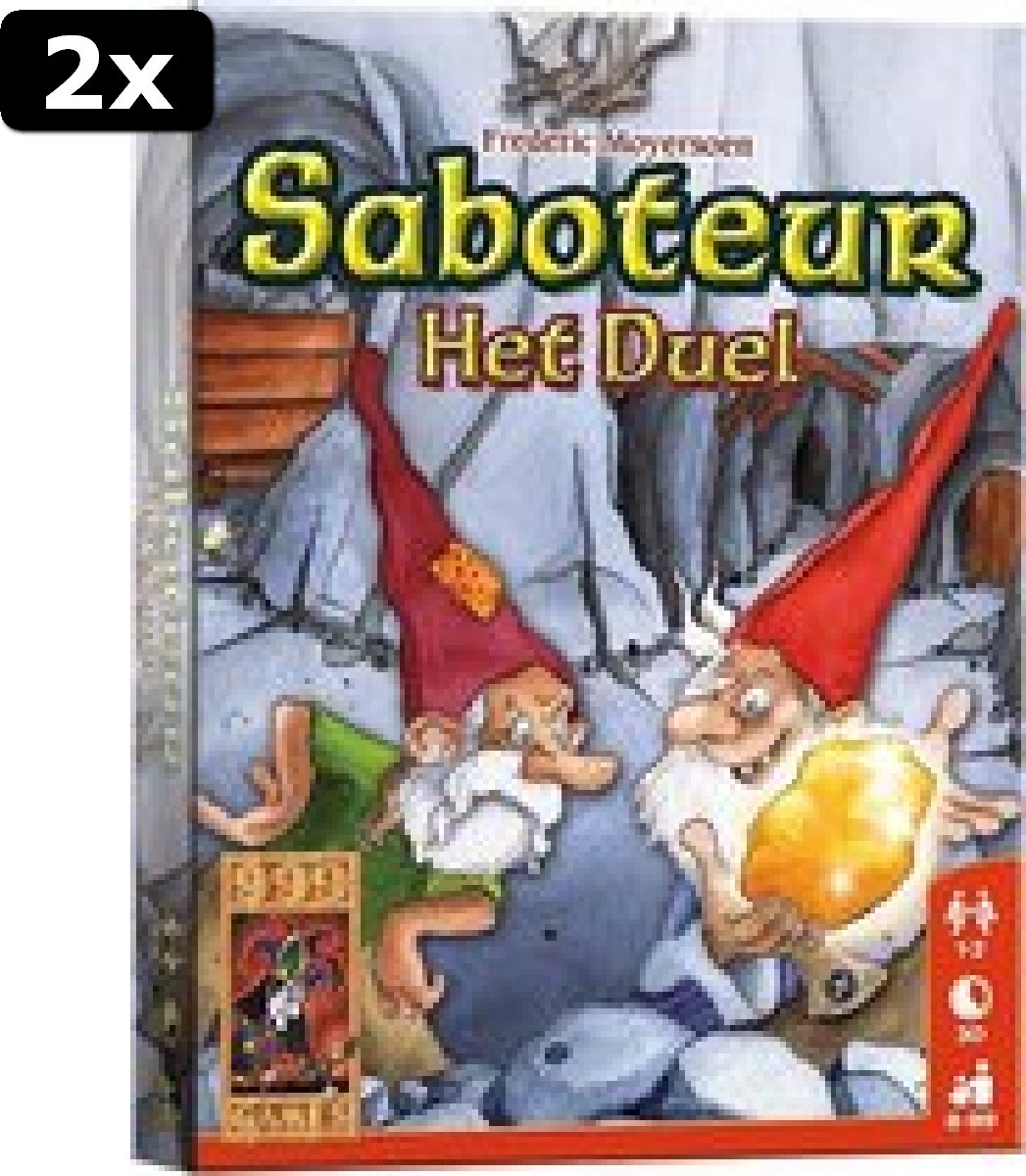 2x Saboteur: Het duel Kaartspel