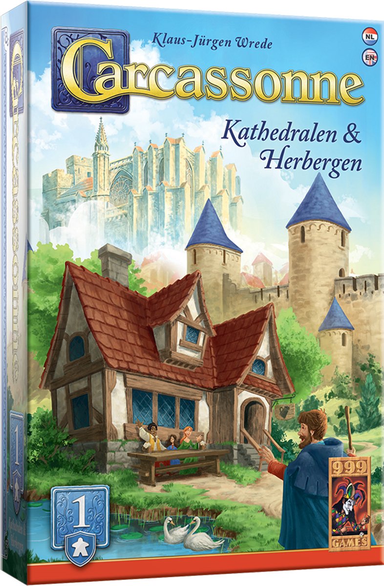   - Carcassonne: Kathedralen & Herbergen - Uitbreiding 1 - Nieuwe Versie - NL -EN