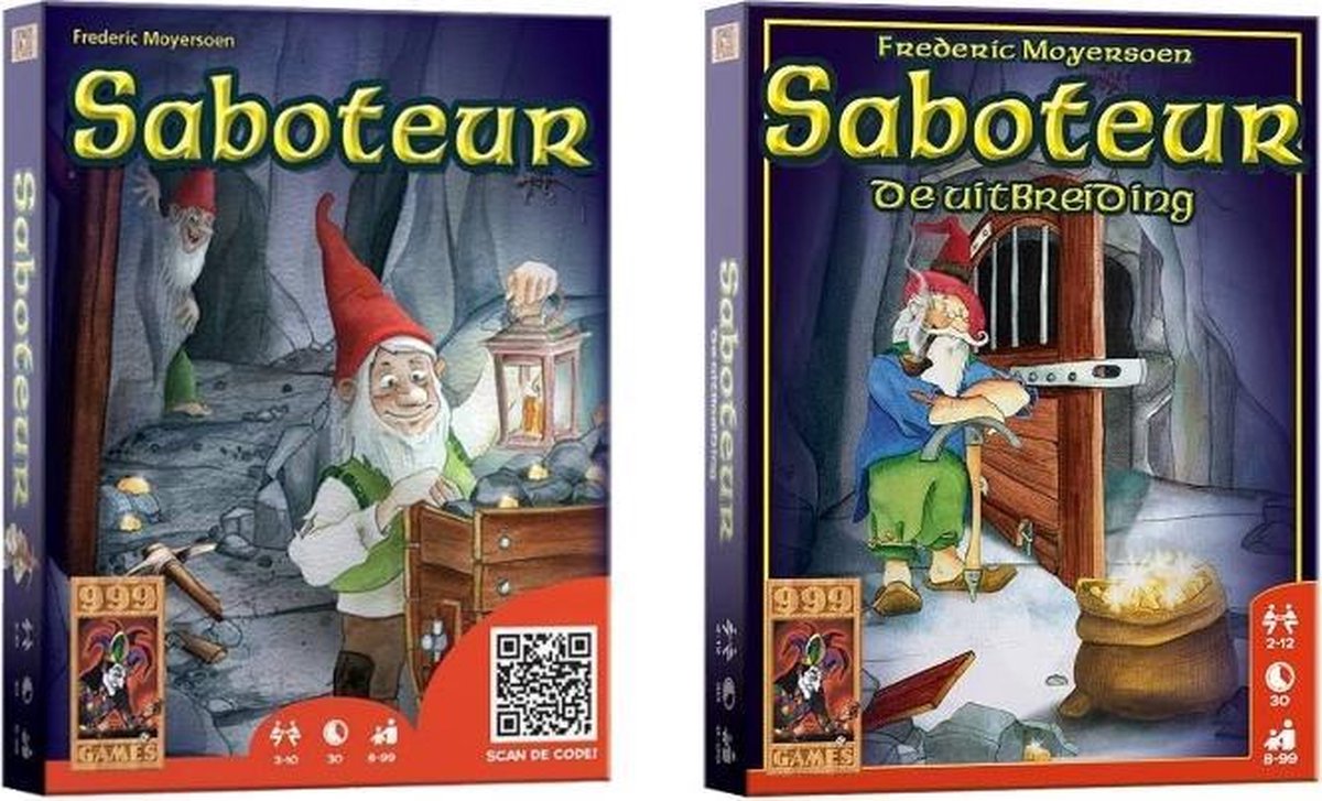   - Saboteur + Saboteur de Uitbreiding - Kaartspel