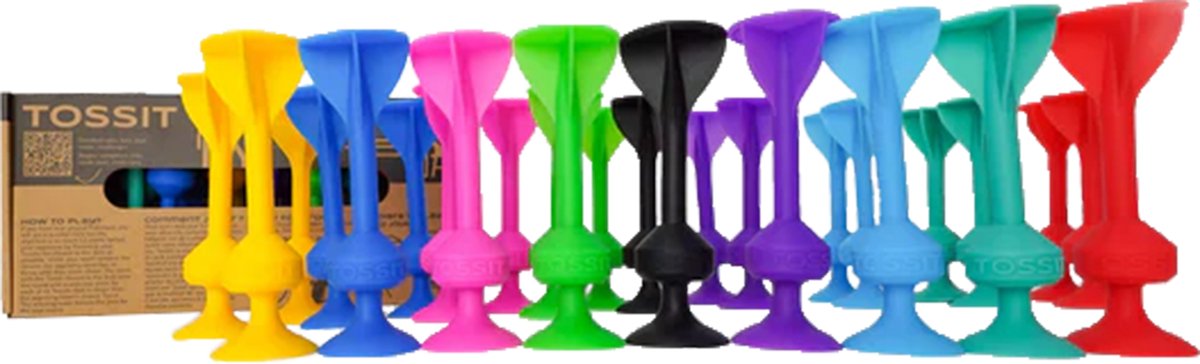   - Tossit - Party Pack - Darts - Petanque - HET LEVEN IS LEUK, JUST TOSS IT! - Geavanceerde siliconen dart