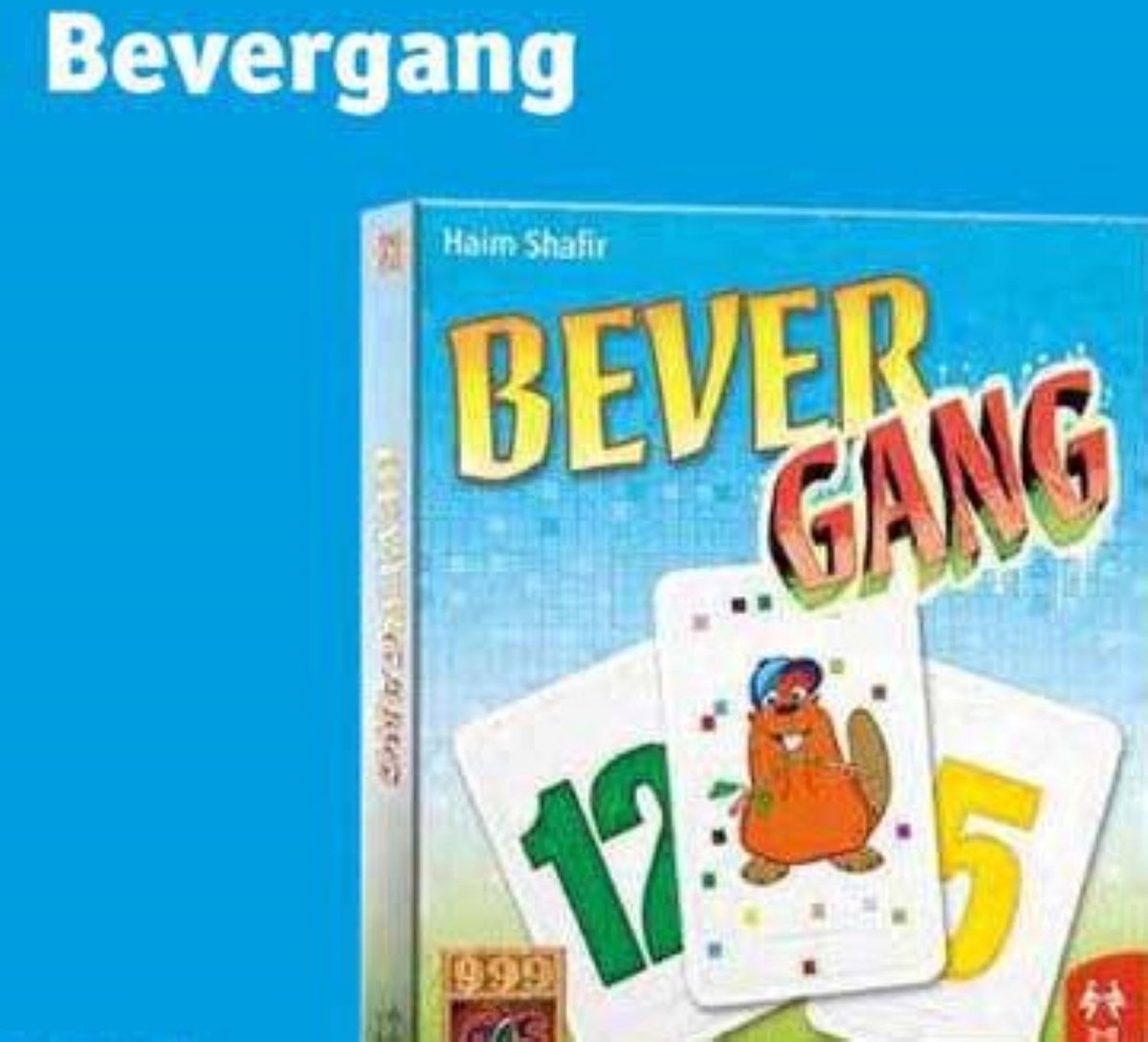 999 games - Bevergang kaartspel - spel alle leeftijden - 2 tot 6 spelers