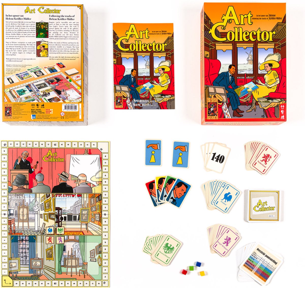 Art Collector - het spel - Kroller Muller - bordspel - kunst verzamelen - kunst spel