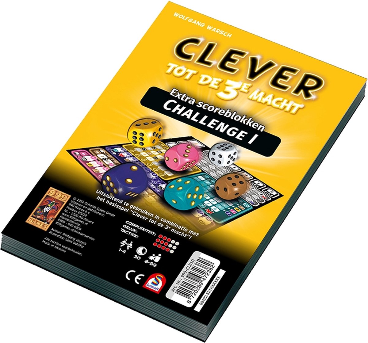 Scoreblok Clever 3 Challenge Dobbelspel