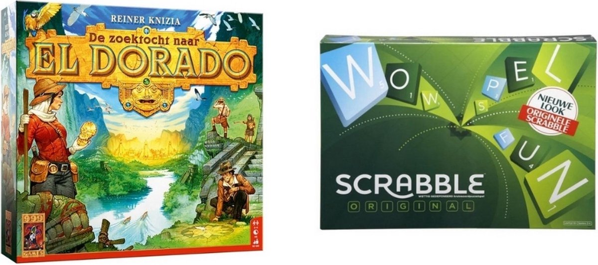 Spellenbundel - 2 Stuks - De zoektocht naar El Dorado & Scrabble Original