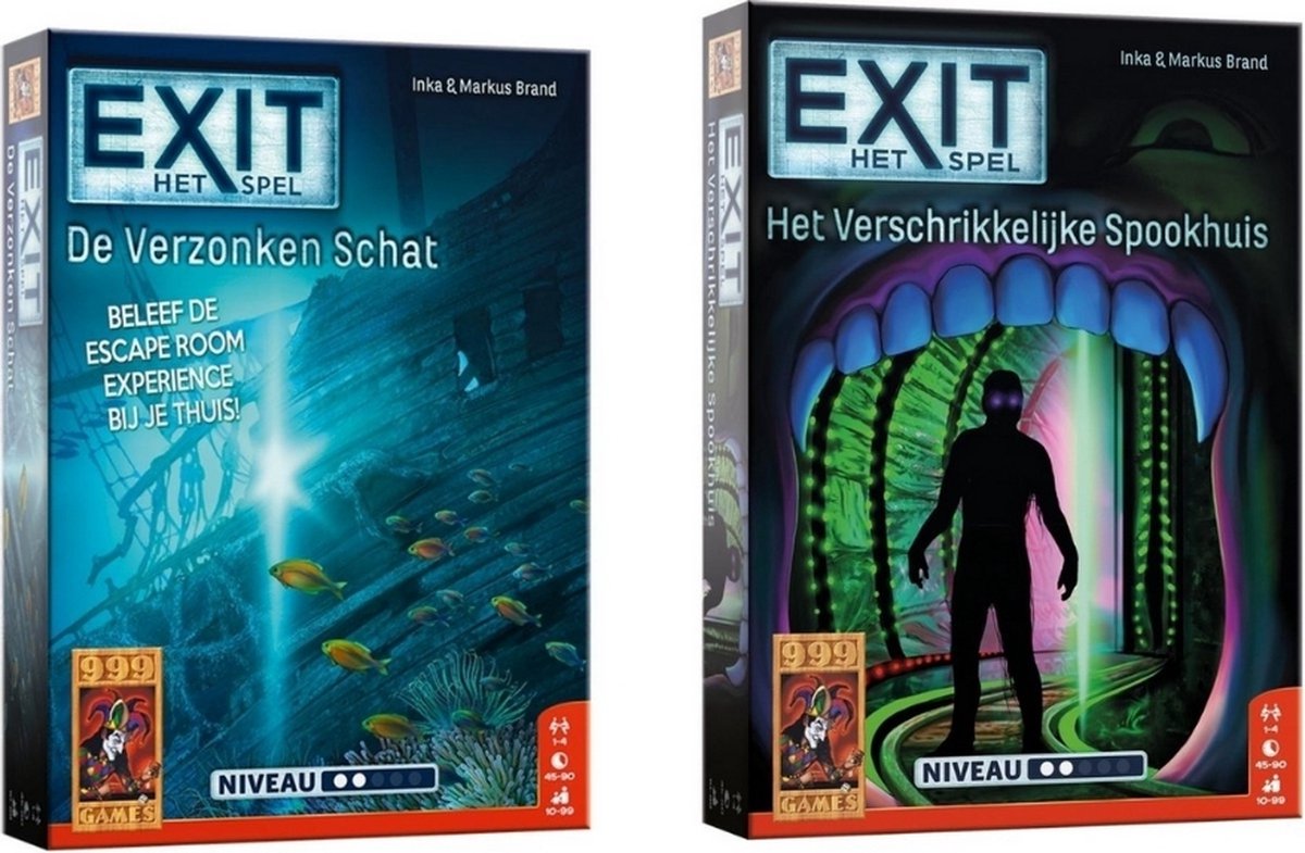 Spellenbundel - 2 Stuks - Exit - De Verzonken Schat & Het Verschrikkelijke Spookhuis