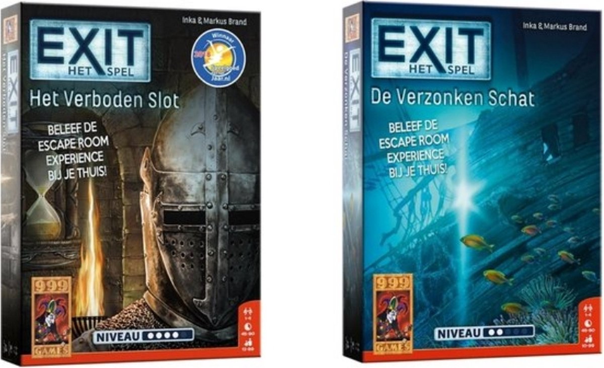 Spellenbundel - 2 Stuks - Exit - Het Verboden Slot & De Verzonken Schat