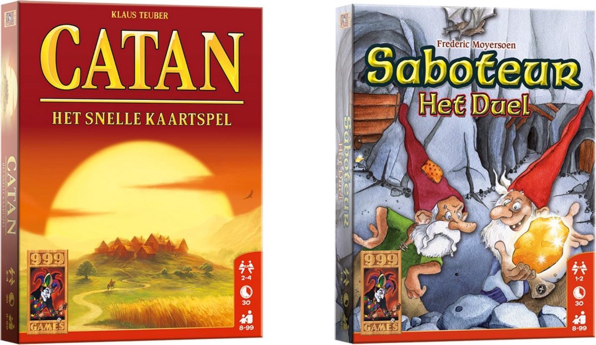 Spellenbundel - Kaartspel - 2 stuks - Catan: Het Snelle Kaartspel & Saboteur: Het Duel