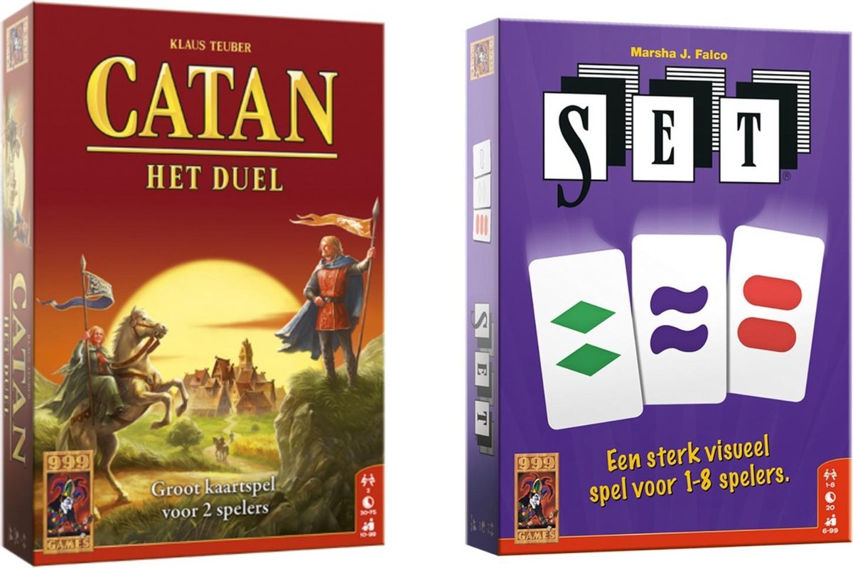 Spellenbundel - Kaartspel - 2 stuks - Catan: Het duel & SET!