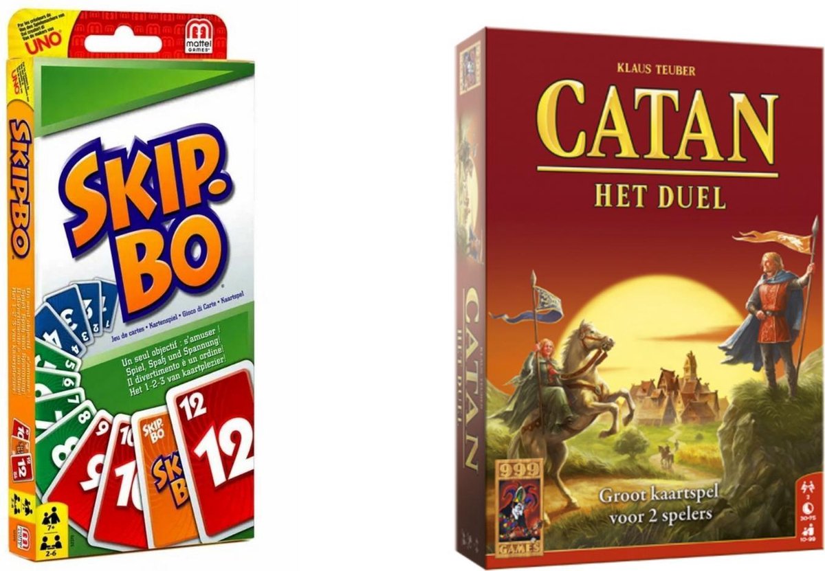 Spellenbundel - Kaartspel - 2 stuks - Skip-Bo & Catan: Het Duel Kaartspel