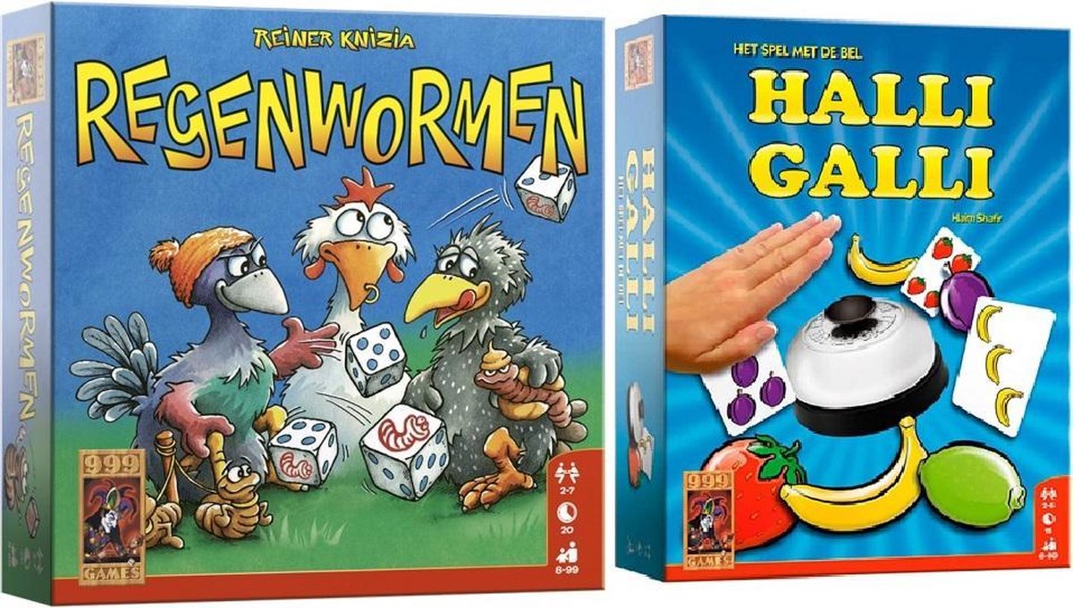 Spellenbundel Regenwormen & Halli Galli voordeelset