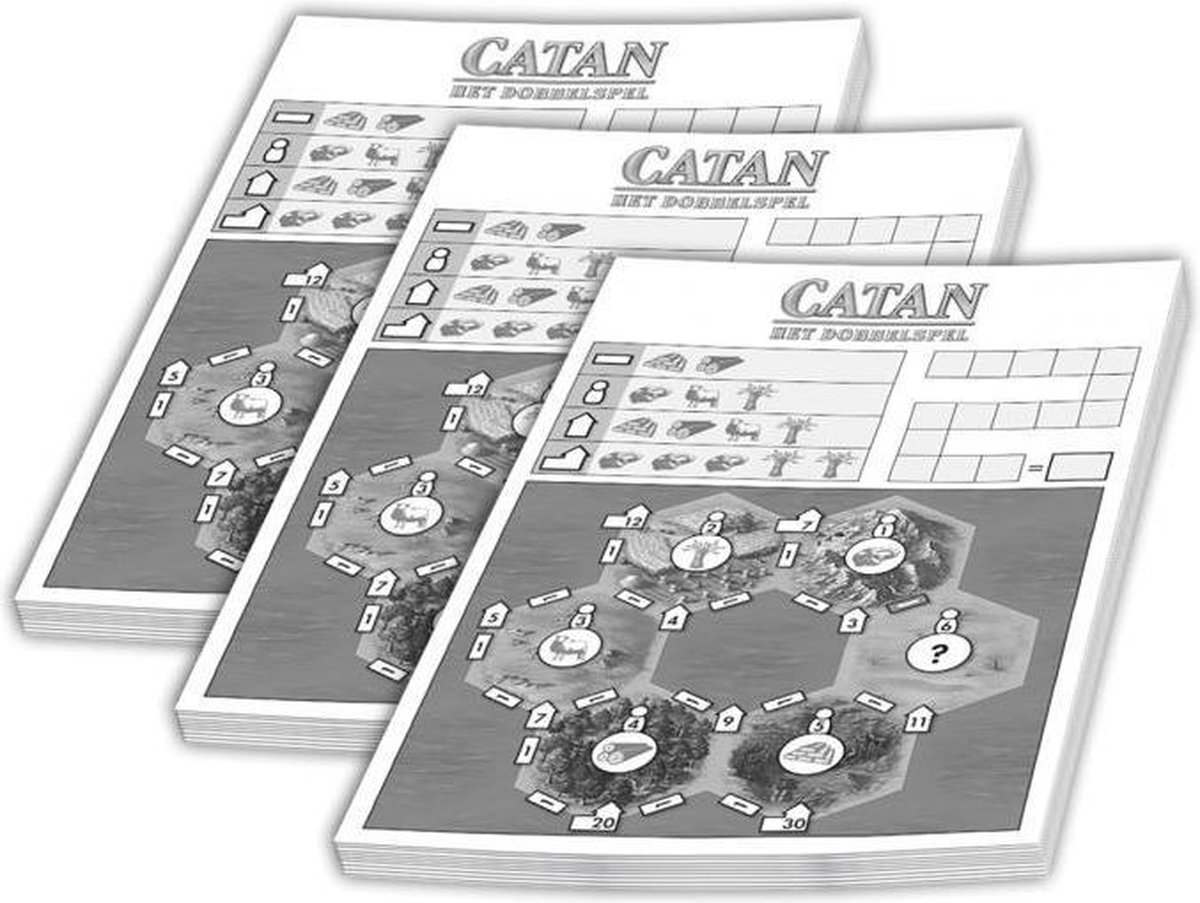 scoreblok Catan: Het Dobbelspel 3 stuks