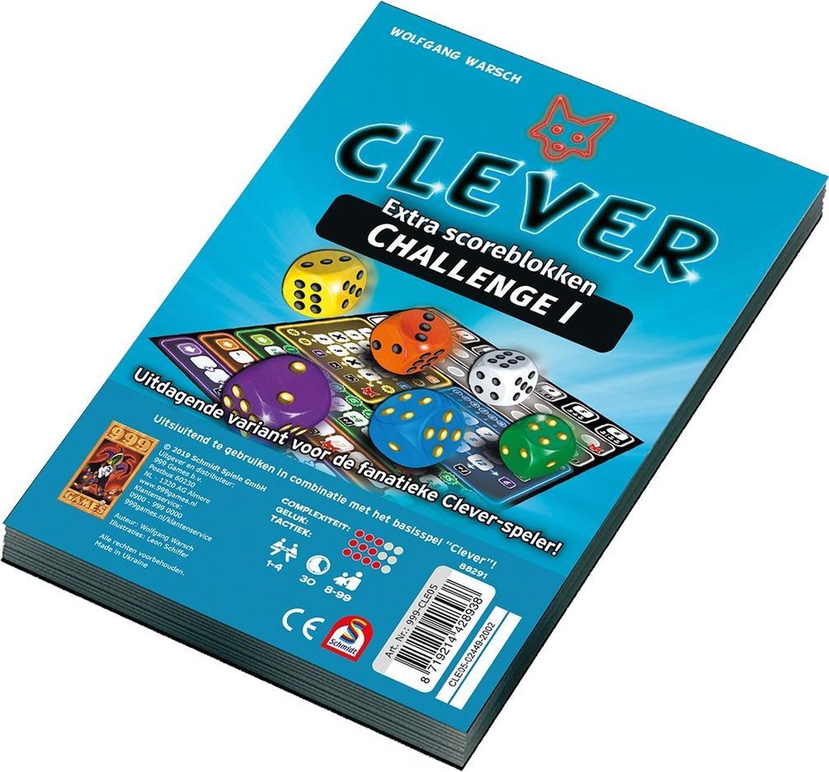 999 Games Clever Challenge Scoreblok