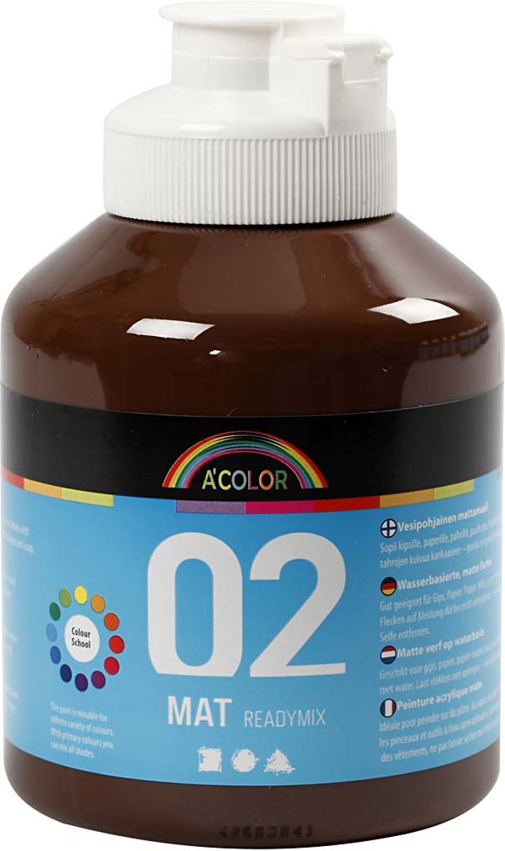 A-Color acrylverf, 500 ml, bruin