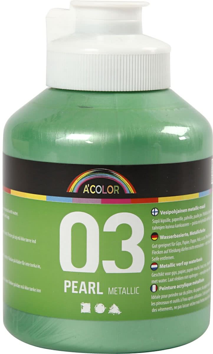 A-color Metallic acrylverf, lichtgroen, 03- metallic, 500 ml