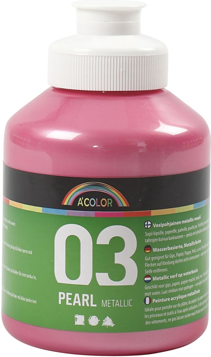 A-color Metallic acrylverf, lichtroze, 03- metallic, 500 ml