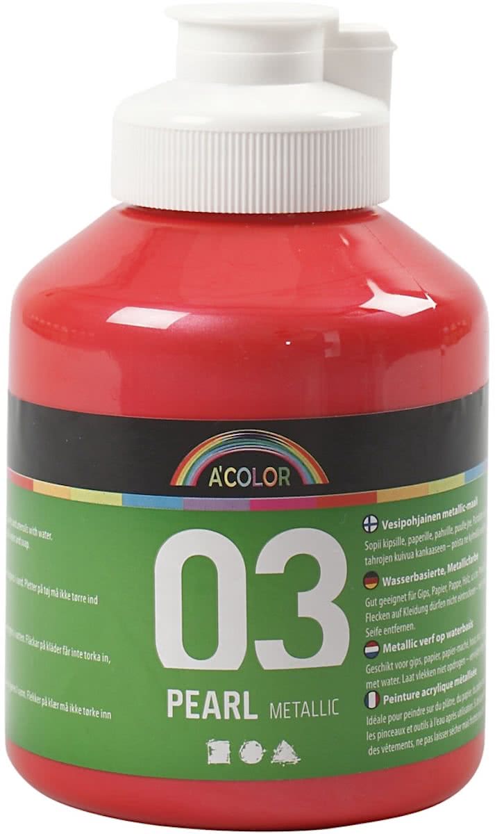 A-color Metallic acrylverf, rood, 03- metallic, 500 ml