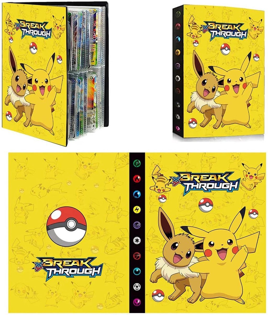 A.A.S Pokémon Verzamelmap Eevee & Pikachu -Pokémon Kaarten Album Voor 240 kaarten- A5 formaat