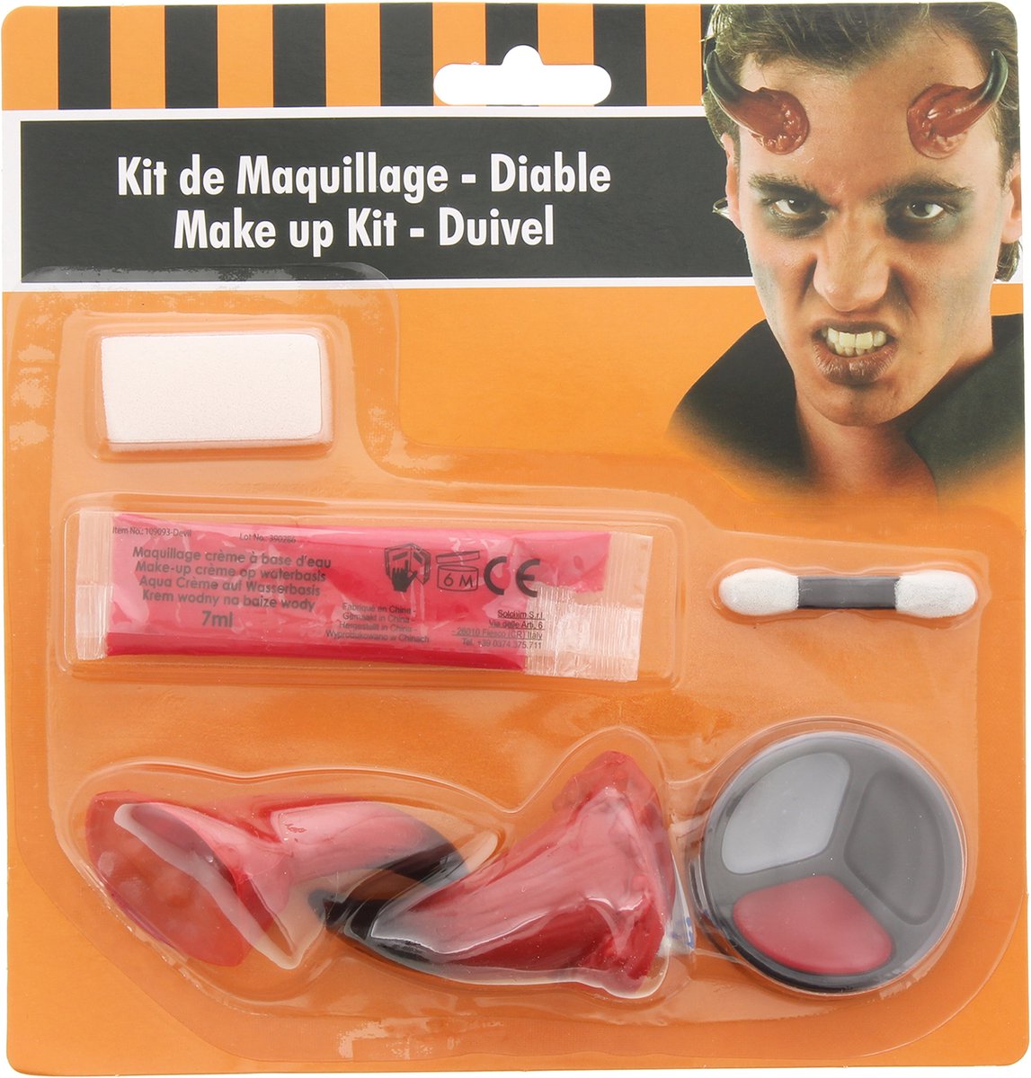 Halloween Make up Set inclusief accessoires  – Duivel / Dracula