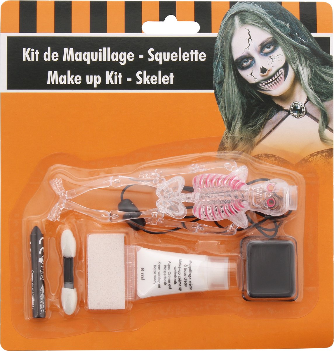 Halloween Make up Set inclusief accessoires  – Spook