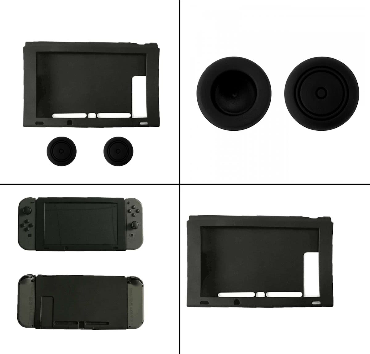 Beschermhoes Cover Voor De Nintendo Switch Met Thumb Grips - Hoes / Skin Protector Case