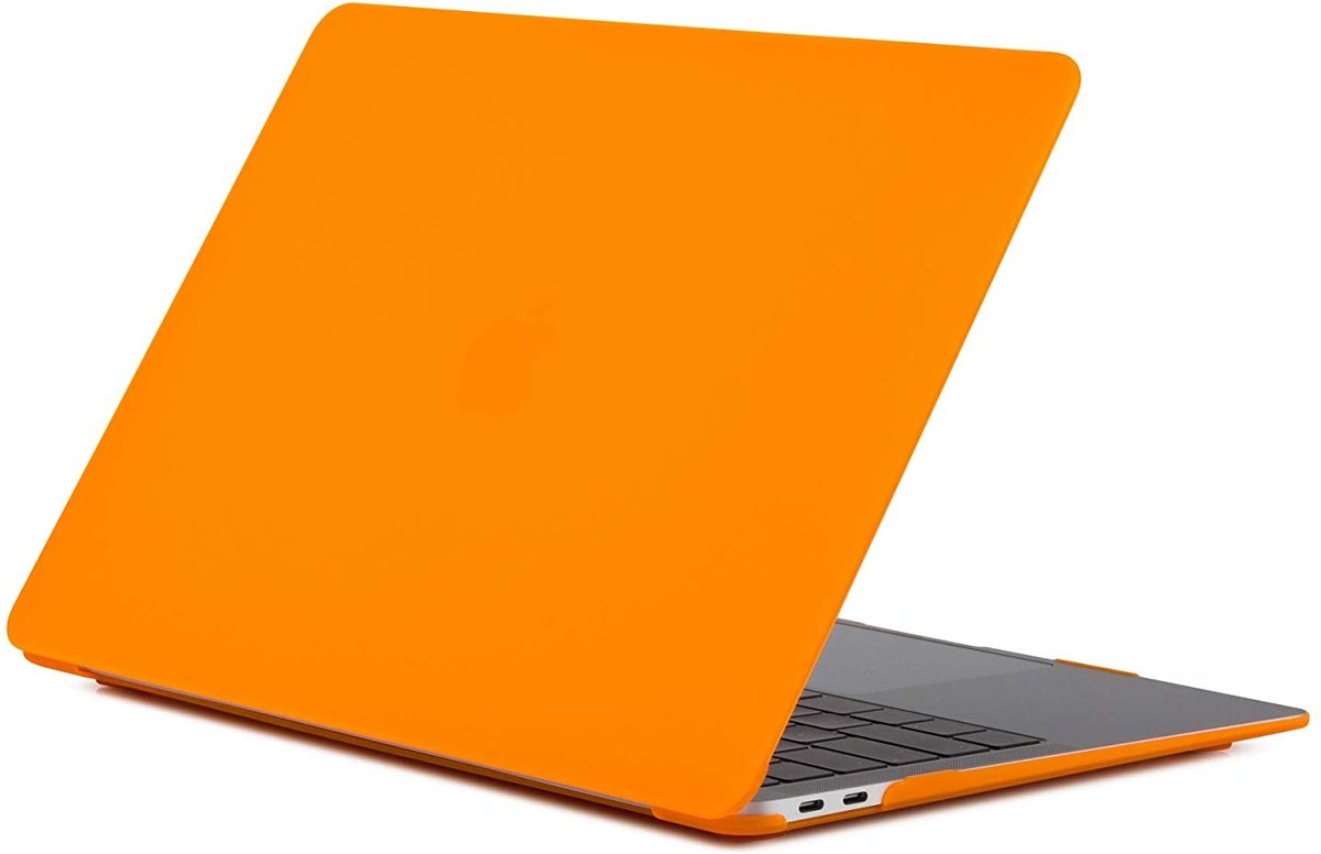 Hardcover Case Cover Voor Apple Macbook Pro 13 13.3 Inch 2016/2017/2018/2019 Hard Shell Hoes - Notebook Sleeve Skin Protector - Mat Oranje