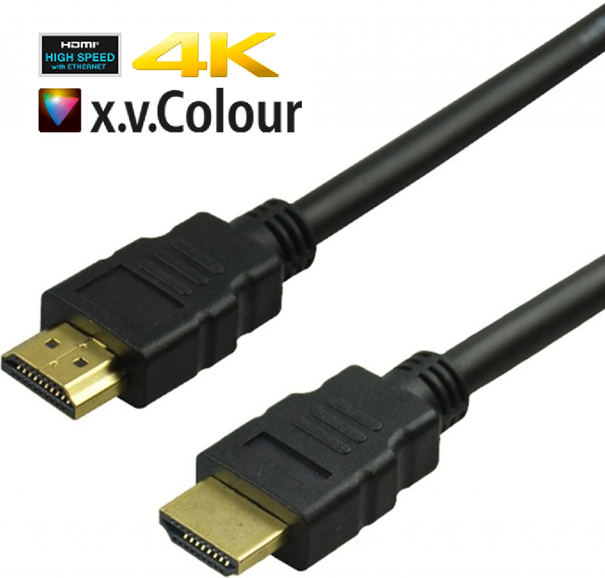 High-Speed HDMI Naar HDMI Kabel - Male To Male Extension Cable - Met Ethernet - Voor TV, PC, Laptop, Beamer, PS3, PS4 & Xbox - DVD - Tablet - PC - Beeldscherm - Beamer - Gold-Plated - 1.5 Meter