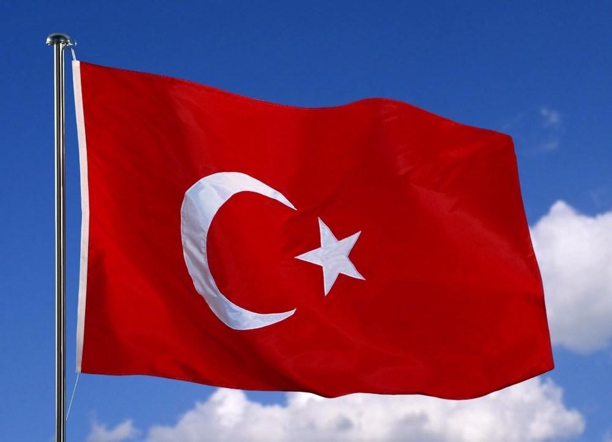 Turkije Vlag - Turkse Vlag - Flag Turkiye - 90 x 150 cm