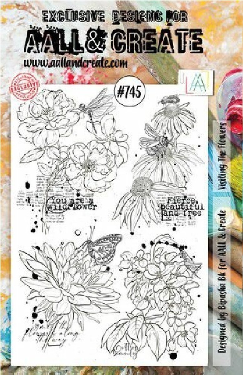 Aall & Create clearstamps A5 - Visiting the flowers