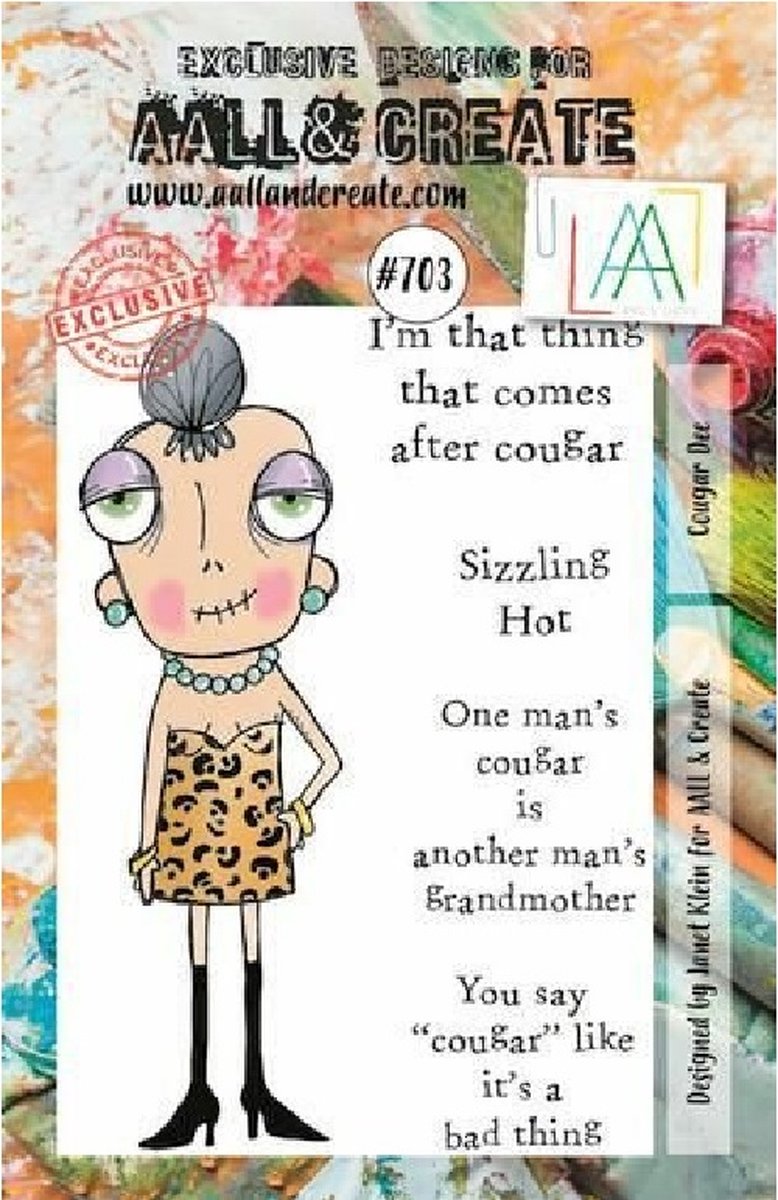 Aall & Create clearstamps A7 - Cougar dee