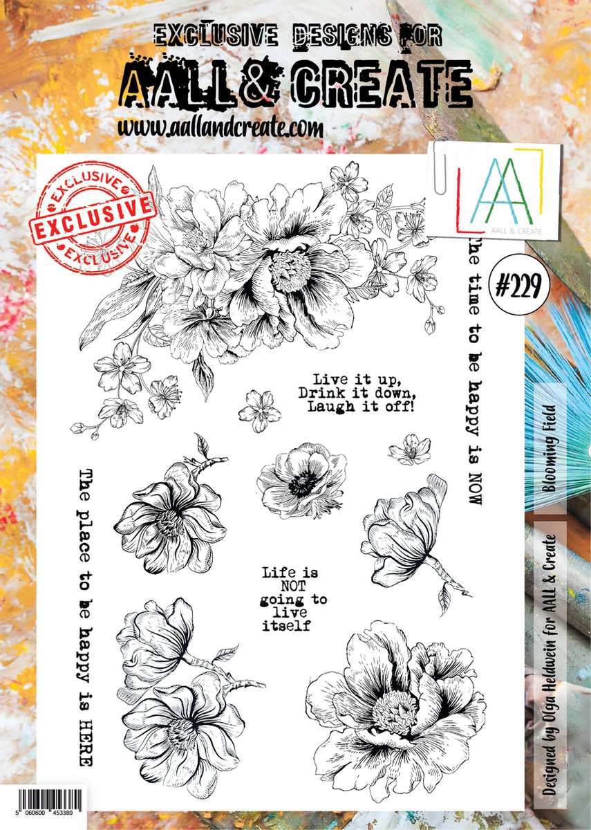 Clear Stamp Set A4 Blooming Field (AALL-TP-229)