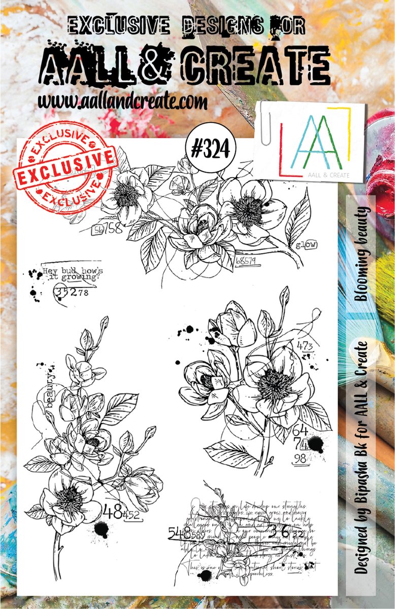 Clear Stamp Set A5 Blooming Beauty (AALL-TP-324)