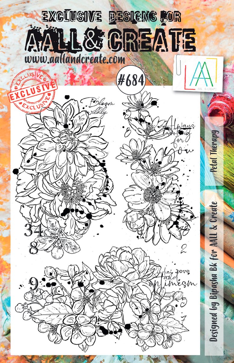 Clear Stamp Set A5 Petal Therapy (AALL-TP-684)