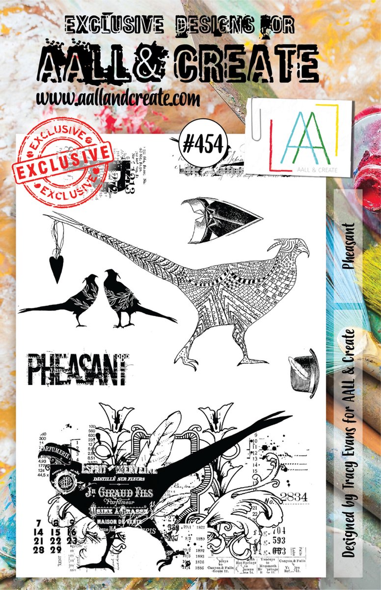 Clear Stamp Set A5 Pheasant (AALL-TP-454)