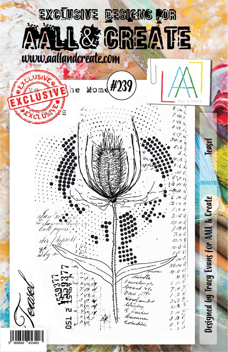 Clear Stamp Set A5 Teasel (AALL-TP-239)