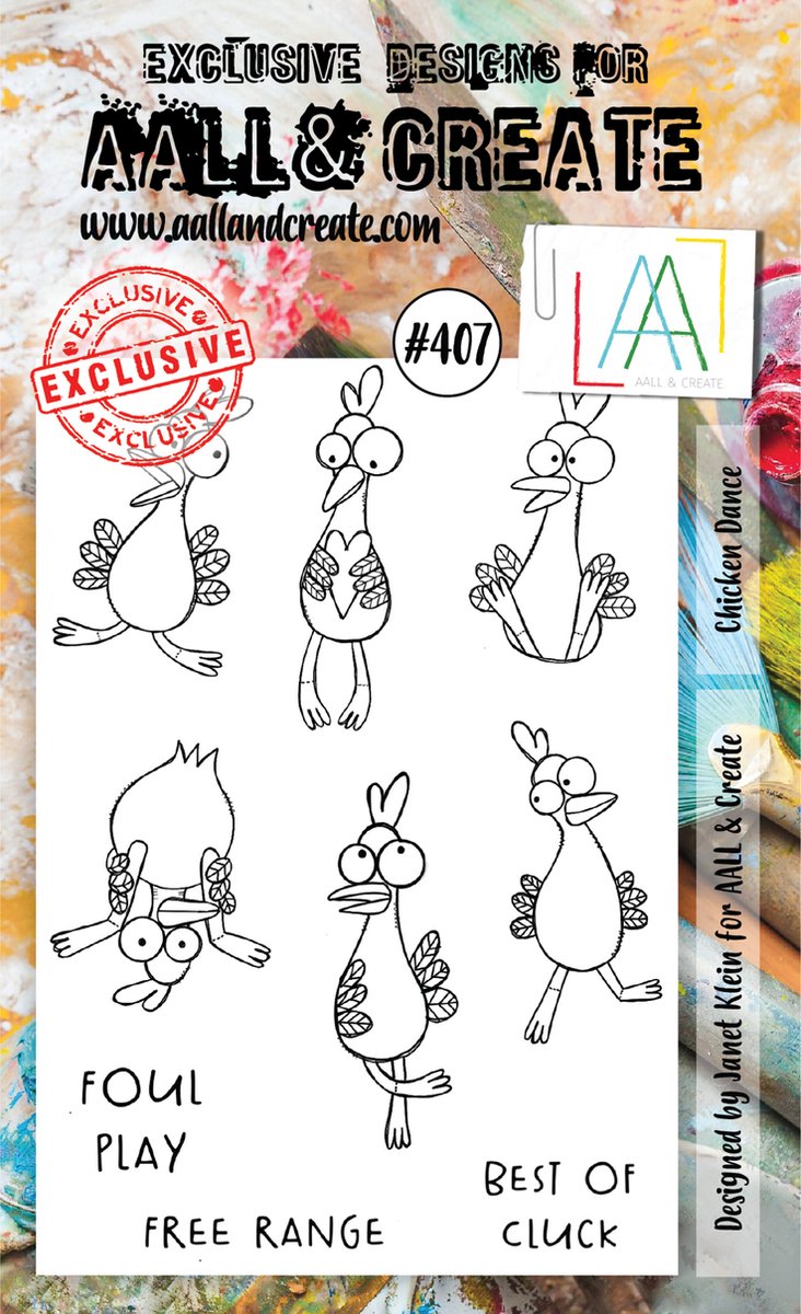 Clear Stamp Set A6 Chicken Dance (AALL-TP-407)