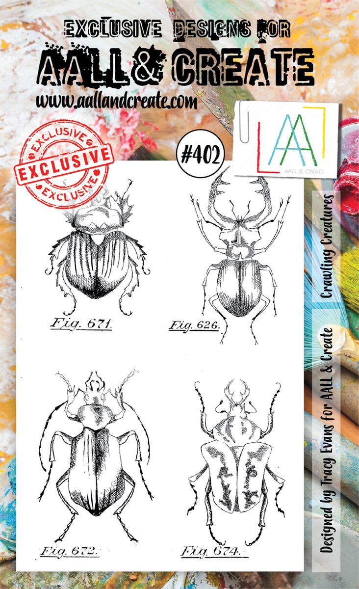 Clear Stamp Set A6 Crawling Creatures (AALL-TP-402)