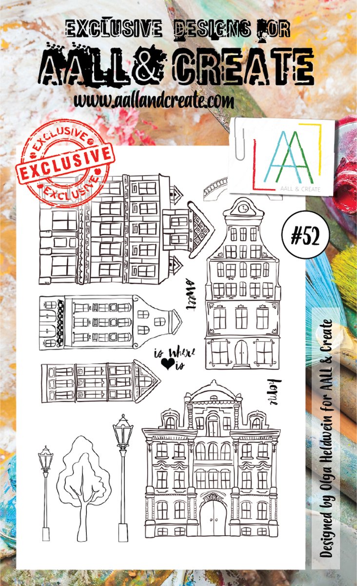 Clear Stamp Set A6 Houses (AALL-TP-052)