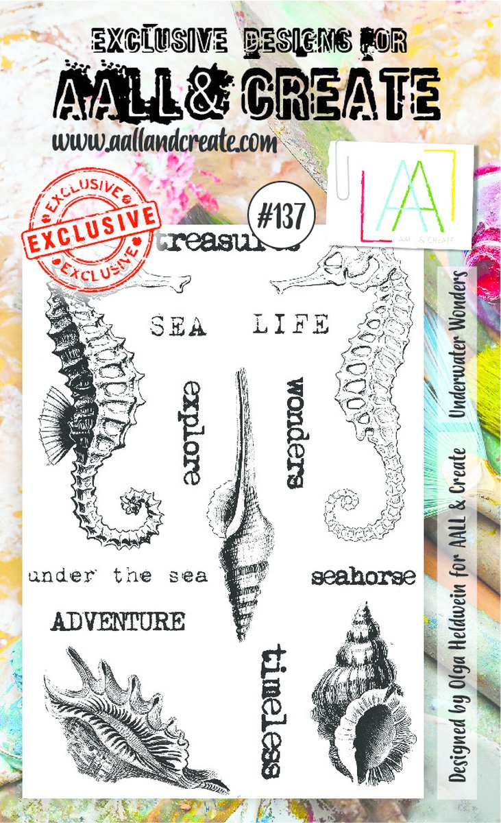 Clear Stamp Set A6 Underwater Wonders (AALL-TP-137)