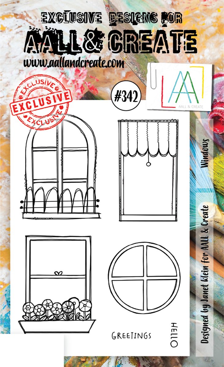 Clear Stamp Set A6 Windows (AALL-TP-342)