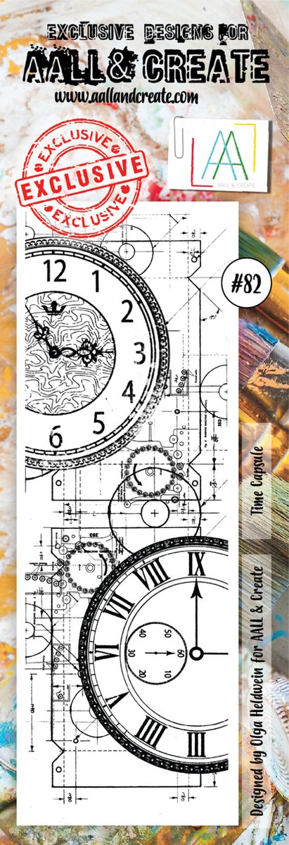 Clear Stamp Set Border Time Capsule (AALL-TP-082)