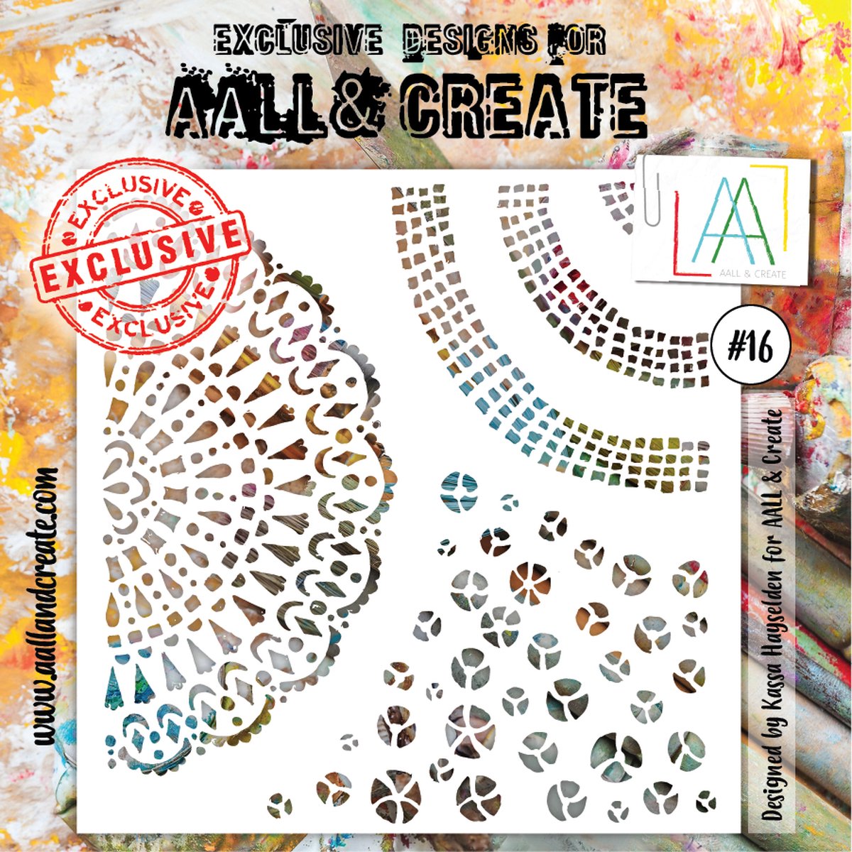 Masking Stencil 6x6 Inch Lace (AALL-PC-016)