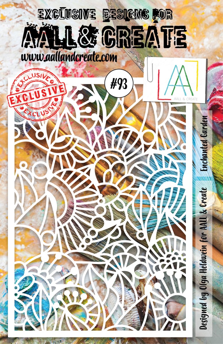 Masking Stencil A5 Enchanted Garden (AALL-PC-093)