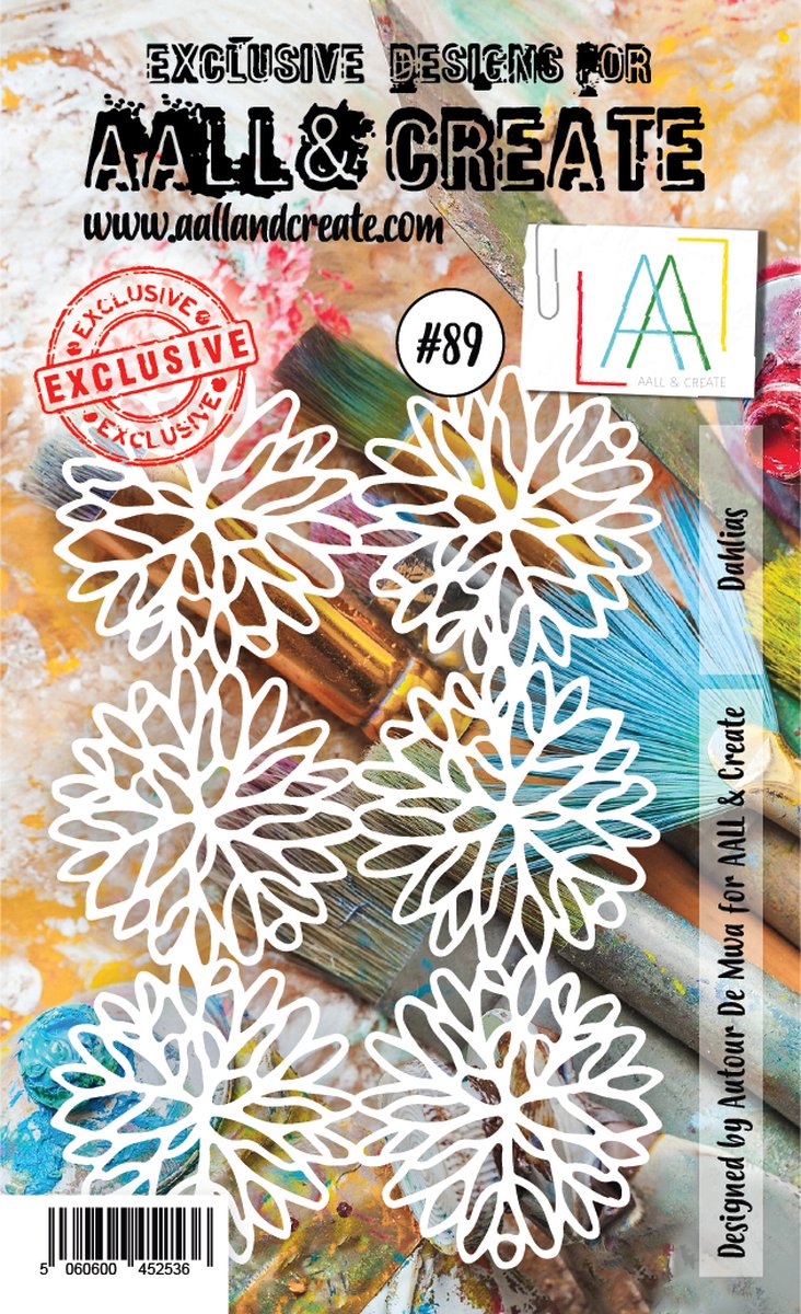 Masking Stencil A6 Dahlias (AALL-PC-089)