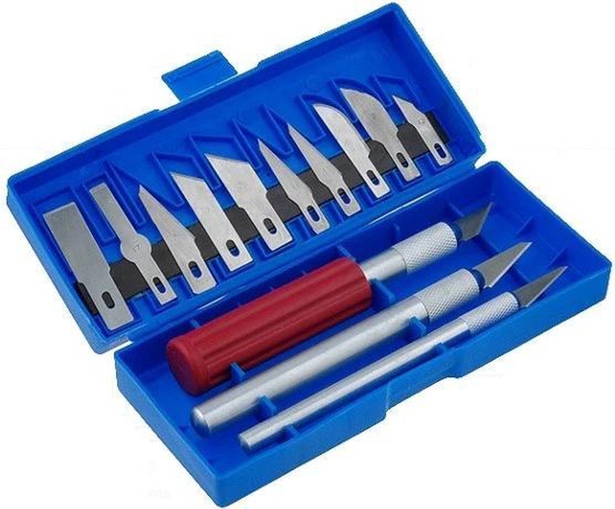 16 delige scalpel set - professionele modelleermessen