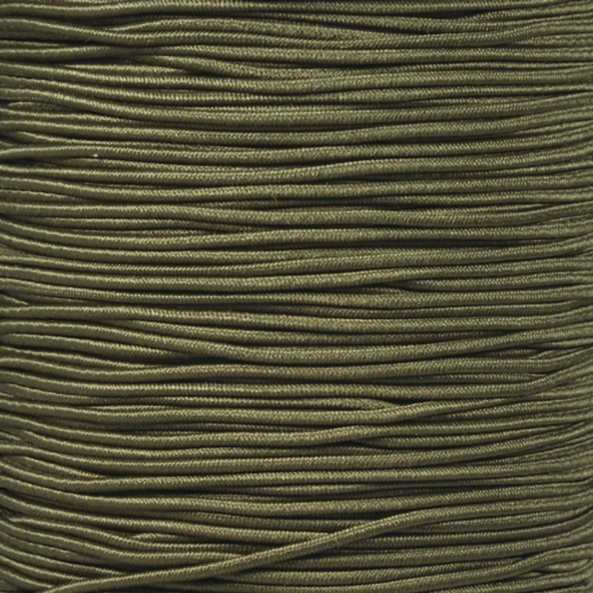 3mm Elastisch Touw - Army green - 50 meter op rol