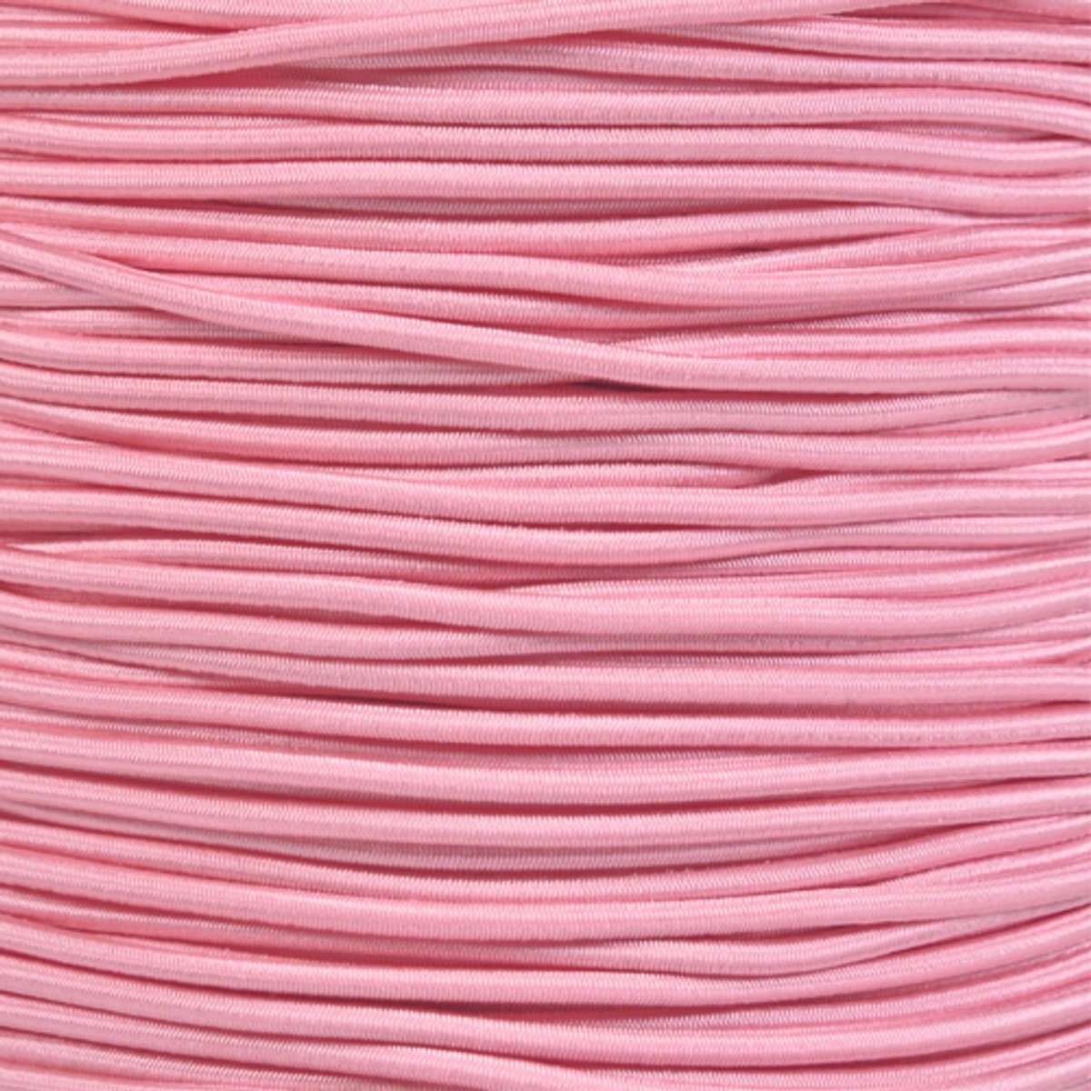 3mm Elastisch Touw - Roze - 50 meter op rol